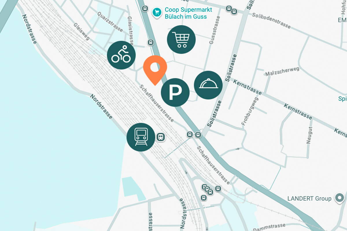 vitaone Lageplan Bülach, Point of interest